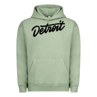 Pigment Oil Green DETROIT Urban Hoodie - linhVisuals