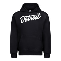 Black DETROIT Urban Hoodie - linhVisuals