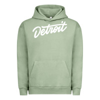 Pigment Oil Green DETROIT Urban Hoodie - linhVisuals