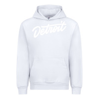 White DETROIT Urban Hoodie - linhVisuals