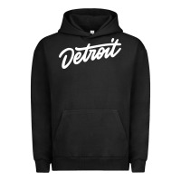 Pigment Black DETROIT Urban Hoodie - linhVisuals