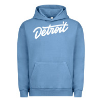 Pigment Pebble Blue DETROIT Urban Hoodie - linhVisuals