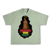 Oil Green Remember your roots Urban Heavy Tee - FaDigitalArtStudio