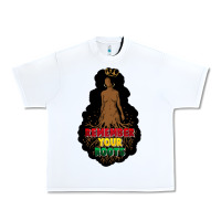 White Remember your roots Urban Heavy Tee - FaDigitalArtStudio