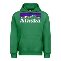 Emerald alaska retro vintage mountains & outdoors wilderness state Urban Hoodie - linhVisuals