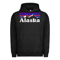 Alaska Retro Vintage Mountains & Outdoors Wilderness State Urban Hoodie | Teevron