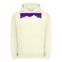 Pigment Pistachio alaska retro vintage mountains & outdoors wilderness state Urban Hoodie - linhVisuals