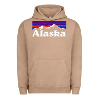 Pigment Burro alaska retro vintage mountains & outdoors wilderness state Urban Hoodie - linhVisuals