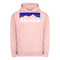 Pigment Salmon alaska retro vintage mountains & outdoors wilderness state Urban Hoodie - linhVisuals