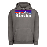 Pigment Tornado alaska retro vintage mountains & outdoors wilderness state Urban Hoodie - linhVisuals