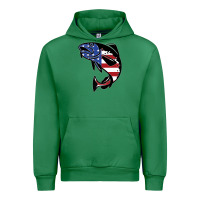 Emerald american cod fish design fishing lover fisherman usa premium Urban Hoodie - linhVisuals