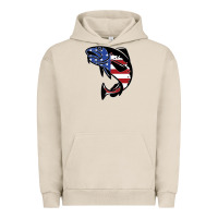 Pigment French Oak american cod fish design fishing lover fisherman usa premium Urban Hoodie - linhVisuals