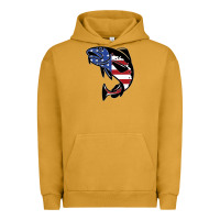 Pigment Peanut Butter american cod fish design fishing lover fisherman usa premium Urban Hoodie - linhVisuals
