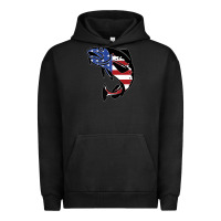 Pigment Black american cod fish design fishing lover fisherman usa premium Urban Hoodie - linhVisuals