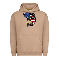 Pigment Burro american cod fish design fishing lover fisherman usa premium Urban Hoodie - linhVisuals