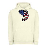 Pigment Pistachio american cod fish design fishing lover fisherman usa premium Urban Hoodie - linhVisuals