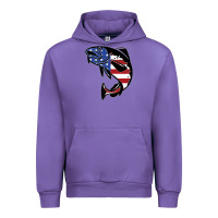 Tulip american cod fish design fishing lover fisherman usa premium Urban Hoodie - linhVisuals