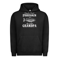 Pigment Black mens only the finest fishermen grandad premium Urban Hoodie - linhVisuals