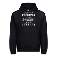 Black mens only the finest fishermen grandad premium Urban Hoodie - linhVisuals