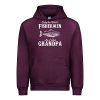 Mauve Wine mens only the finest fishermen grandad premium Urban Hoodie - linhVisuals