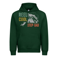 Forest Green mens reel cool step dad fishing funny fathers day Urban Hoodie - linhVisuals