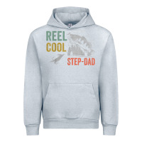 Heather Grey mens reel cool step dad fishing funny fathers day Urban Hoodie - linhVisuals