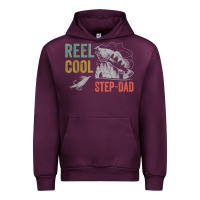 Mauve Wine mens reel cool step dad fishing funny fathers day Urban Hoodie - linhVisuals