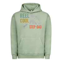 Pigment Oil Green mens reel cool step dad fishing funny fathers day Urban Hoodie - linhVisuals