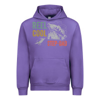 Tulip mens reel cool step dad fishing funny fathers day Urban Hoodie - linhVisuals