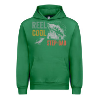 Emerald mens reel cool step dad fishing funny fathers day Urban Hoodie - linhVisuals