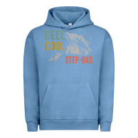 Pigment Pebble Blue mens reel cool step dad fishing funny fathers day Urban Hoodie - linhVisuals