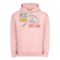 Pigment Salmon mens reel cool step dad fishing funny fathers day Urban Hoodie - linhVisuals