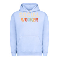 Pigment Grape Ice Social Worker Job Occupation Funny Birthday Urban Hoodie - linhVisuals