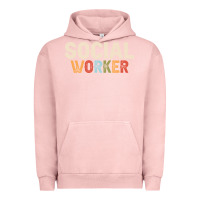 Pigment Salmon Social Worker Job Occupation Funny Birthday Urban Hoodie - linhVisuals