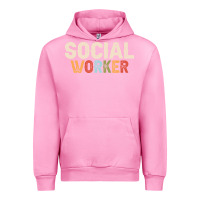 Fuchsia Pink Social Worker Job Occupation Funny Birthday Urban Hoodie - linhVisuals