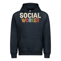 Navy Social Worker Job Occupation Funny Birthday Urban Hoodie - linhVisuals