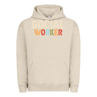 Pigment French Oak Social Worker Job Occupation Funny Birthday Urban Hoodie - linhVisuals