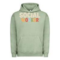 Pigment Oil Green Social Worker Job Occupation Funny Birthday Urban Hoodie - linhVisuals