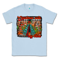 Dusty Blue christmas with my tribe Classic Tee - Jasminsmagicworld