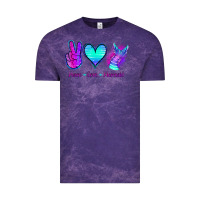 Cloud Purple Peace Love Mermaid Vintage Tee - Jasminsmagicworld