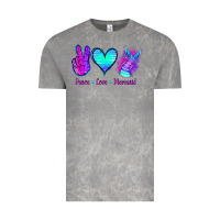 Cloud Rock Peace Love Mermaid Vintage Tee - Jasminsmagicworld