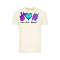 Vintage Arctic Peace Love Mermaid Vintage Tee - Jasminsmagicworld