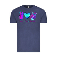 Vintage Denim Peace Love Mermaid Vintage Tee - Jasminsmagicworld