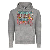 Cloud Rock she works willingly with her hands Vintage Hoodie - FaDigitalArtStudio