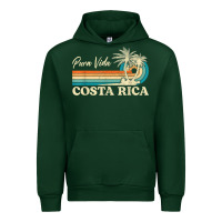 Forest Green costa rica retro beach vacation costa rica souvenir beach t shirt Urban Hoodie - linhVisuals