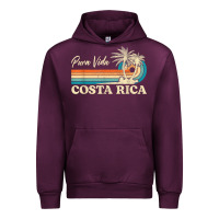 Mauve Wine costa rica retro beach vacation costa rica souvenir beach t shirt Urban Hoodie - linhVisuals