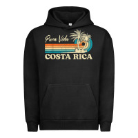Pigment Black costa rica retro beach vacation costa rica souvenir beach t shirt Urban Hoodie - linhVisuals