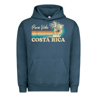 Pigment Midnight Navy costa rica retro beach vacation costa rica souvenir beach t shirt Urban Hoodie - linhVisuals