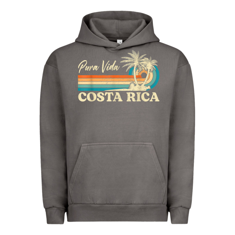 Costa Rica Retro Beach Vacation Costa Rica Souvenir Beach T Shirt Urban Hoodie by linhVisuals | Teevron