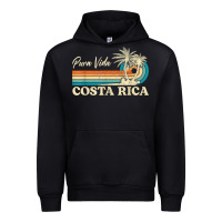 Black costa rica retro beach vacation costa rica souvenir beach t shirt Urban Hoodie - linhVisuals